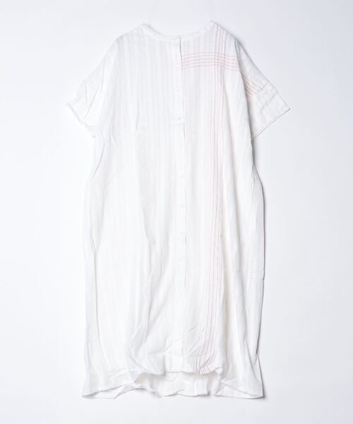 sandy（サンディー）の「【sandy】飾りステッチワンピース（ワンピース・レディース・ブラック/オフホワイト/ブルー・FREE）」の2枚目の写真