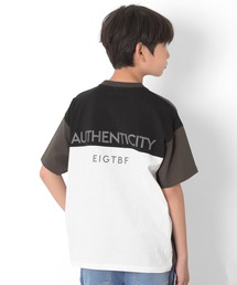 GLAZOS | 【接触冷感】カラーブロックロゴプリント半袖Tシャツ(Tシャツ/カットソー)