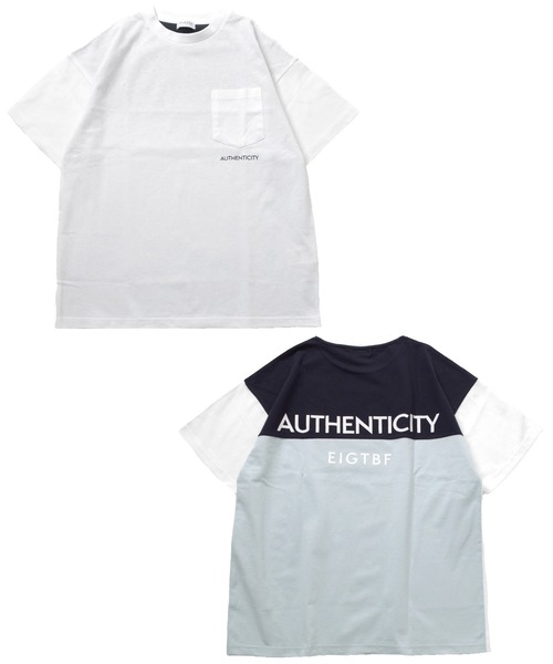 GLAZOS（グラソス）の「【接触冷感】カラーブロックロゴプリント半袖Tシャツ（Tシャツ/カットソー・キッズ・チャコールグレー/ホワイト・160cm/150cm/140cm/170cm）」の6枚目の写真