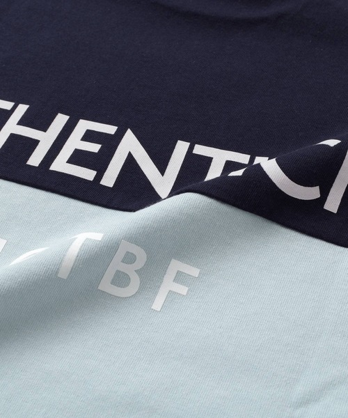 GLAZOS（グラソス）の「【接触冷感】カラーブロックロゴプリント半袖Tシャツ（Tシャツ/カットソー・キッズ・チャコールグレー/ホワイト・160cm/150cm/140cm/170cm）」の8枚目の写真