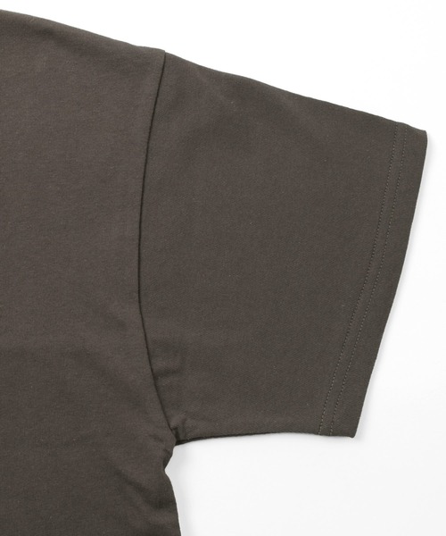 GLAZOS（グラソス）の「【接触冷感】カラーブロックロゴプリント半袖Tシャツ（Tシャツ/カットソー・キッズ・チャコールグレー/ホワイト・160cm/150cm/140cm/170cm）」の13枚目の写真