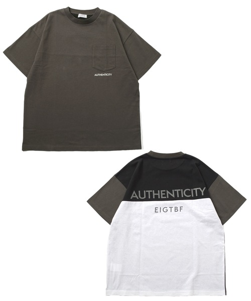 GLAZOS（グラソス）の「【接触冷感】カラーブロックロゴプリント半袖Tシャツ（Tシャツ/カットソー・キッズ・チャコールグレー/ホワイト・160cm/150cm/140cm/170cm）」の12枚目の写真