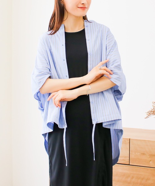 Social GIRL(ソーシャルガール)の「ドローストリングワンピース(ワンピース・レディース・ブルー/オフホワイト/ブラック/グレイッシュベージュ/チャコール・M)」の12枚目の写真
