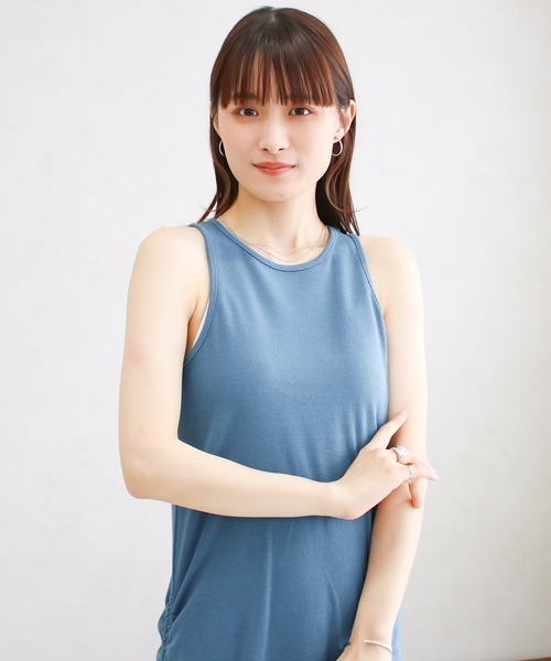 Social GIRL(ソーシャルガール)の「ドローストリングワンピース(ワンピース・レディース・ブルー/オフホワイト/ブラック/グレイッシュベージュ/チャコール・M)」の9枚目の写真