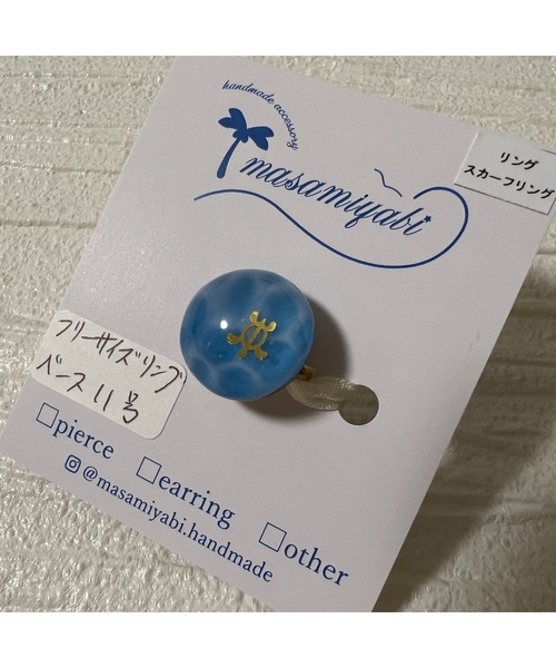 tone（トーン）の「【masamiyabi】海シリーズ『海』リング(MA)（リング・レディース・B/G/C/D/E/F/A/H・FREE）」の2枚目の写真