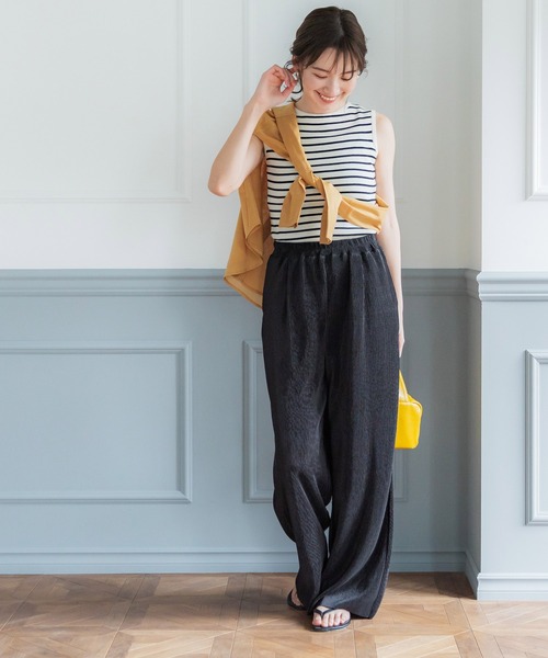 coca（coca）（コカ）の「シャイニープリーツパンツ（その他パンツ・レディース・ブルー/ブラック/ライトグリーン/ベージュ/パープル/イエロー・ONE SIZE）」の20枚目の写真