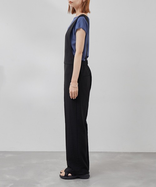 ROPE' PICNIC（ロペピクニック）の「【WEB限定】麻調ビンテージオールインワン（つなぎ/オールインワン・レディース・ブラック/チャコールグレー・36/38）」の21枚目の写真