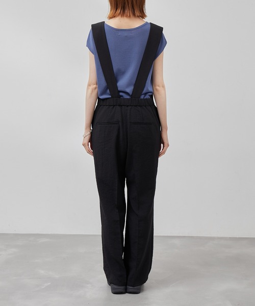 ROPE' PICNIC（ロペピクニック）の「【WEB限定】麻調ビンテージオールインワン（つなぎ/オールインワン・レディース・ブラック/チャコールグレー・36/38）」の6枚目の写真