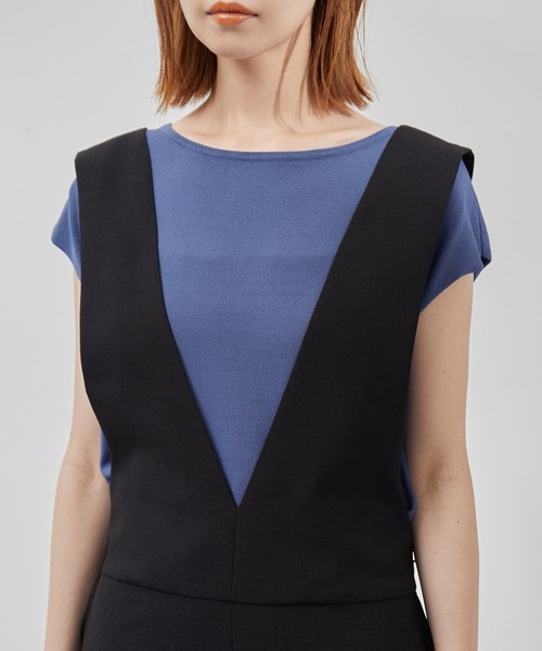 ROPE' PICNIC（ロペピクニック）の「【WEB限定】麻調ビンテージオールインワン（つなぎ/オールインワン・レディース・ブラック/チャコールグレー・36/38）」の17枚目の写真