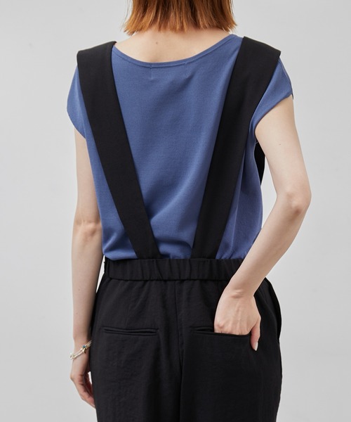 ROPE' PICNIC（ロペピクニック）の「【WEB限定】麻調ビンテージオールインワン（つなぎ/オールインワン・レディース・ブラック/チャコールグレー・36/38）」の12枚目の写真