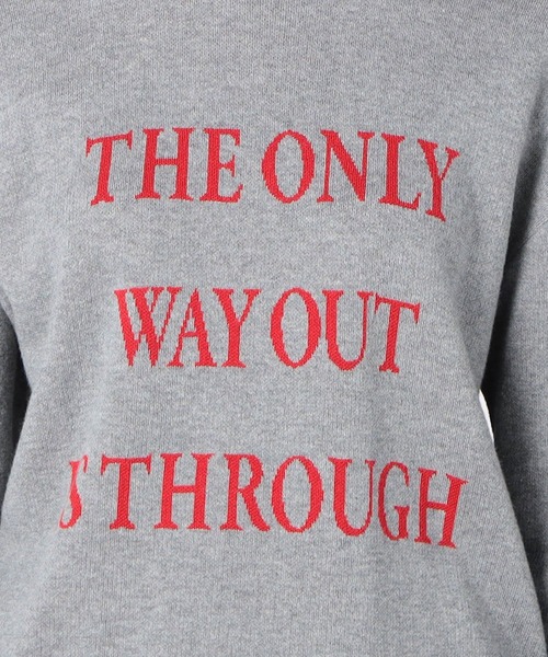 Grand PARK（グランドパーク）の「ジャガード配色ロゴニット（ニット/セーター・レディース・グレー/ネイビー/ホワイト・FREE）」の19枚目の写真