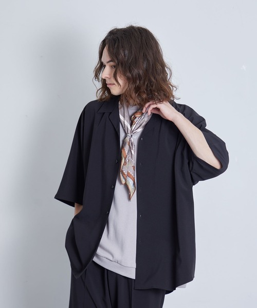 JUNRED(ジュンレッド)の「セットアップ対応 / エアリーストレッチドルマンシャツ(シャツ/ブラウス・メンズ・ライトグレー/ブラック/グリーン系その他/ブルー系その他4・S/M/L)」の20枚目の写真