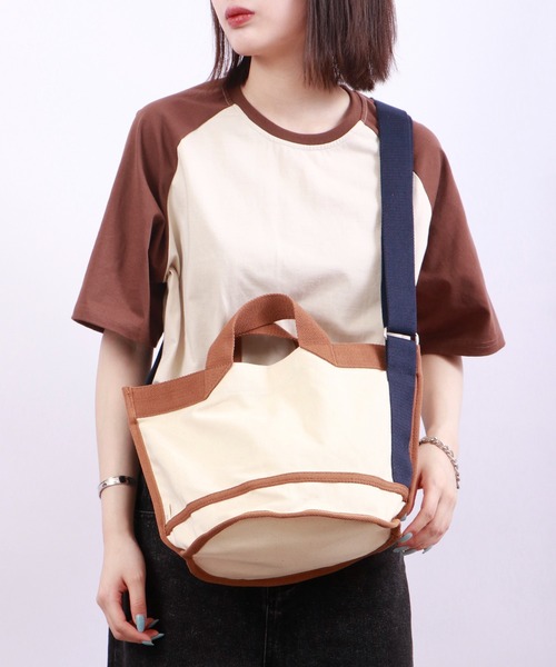 ROOTOTE(ルートート)の「ROOTOTE オーガニックコットンキャンバス2WAYトートBAG(トートバッグ・メンズ・アイボリー系/アイボリー系1/アイボリー系2/アイボリー系3・FREE)」の1枚目の写真