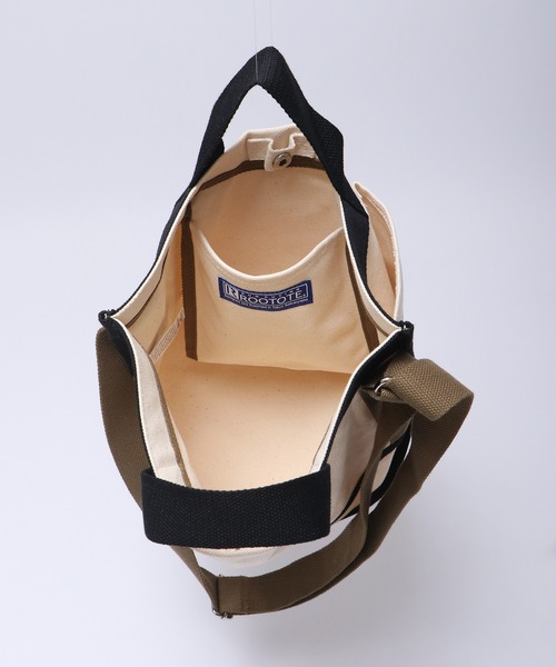 ROOTOTE(ルートート)の「ROOTOTE オーガニックコットンキャンバス2WAYトートBAG(トートバッグ・メンズ・アイボリー系/アイボリー系1/アイボリー系2/アイボリー系3・FREE)」の11枚目の写真
