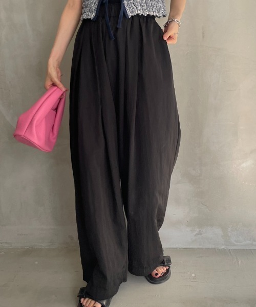 Solace（ソレイス）の「コクーンイージーパンツ（その他パンツ・レディース・ブラック/ホワイト・FREE）」の2枚目の写真