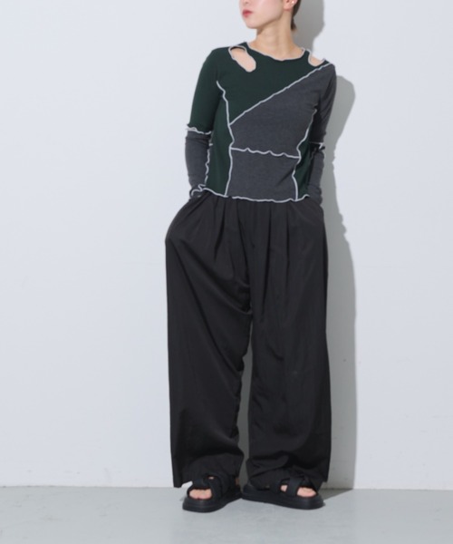 Solace（ソレイス）の「コクーンイージーパンツ（その他パンツ・レディース・ブラック/ホワイト・FREE）」の9枚目の写真