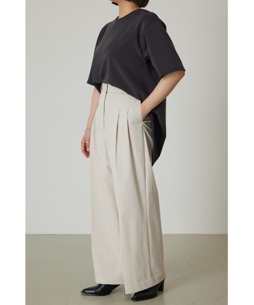 RIM.ARK（リムアーク）の「Loose slacks（スラックス・レディース・ブラック/ライトベージュ・38/36）」の7枚目の写真