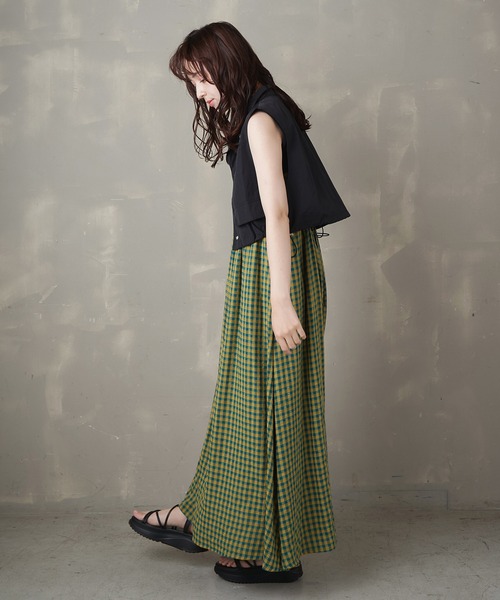 Lull（ルル）の「【Lull / ルル】ミリタリーショートベスト（ベスト・レディース・ブラック/カーキ/オフホワイト・ONESIZE）」の10枚目の写真