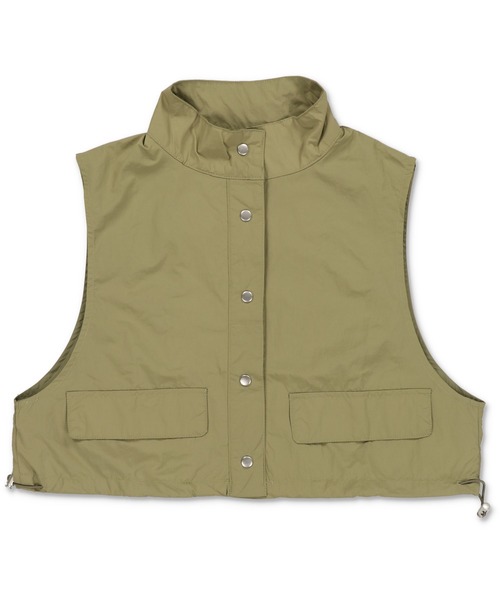 Lull（ルル）の「【Lull / ルル】ミリタリーショートベスト（ベスト・レディース・ブラック/カーキ/オフホワイト・ONESIZE）」の17枚目の写真