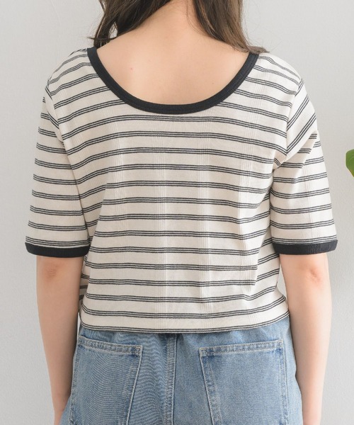RETRO GIRL(レトロガール)の「テレコマルチボーダーTee(Tシャツ/カットソー・レディース・ブラック系その他/ブルー系その他3/グリーン系その他3/レッド系その他3・FREE)」の19枚目の写真