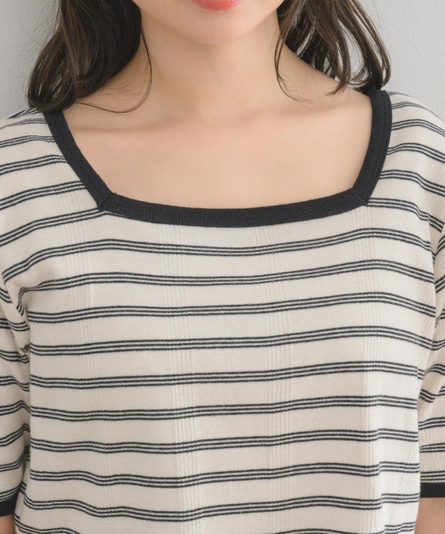 RETRO GIRL(レトロガール)の「テレコマルチボーダーTee(Tシャツ/カットソー・レディース・ブラック系その他/ブルー系その他3/グリーン系その他3/レッド系その他3・FREE)」の18枚目の写真