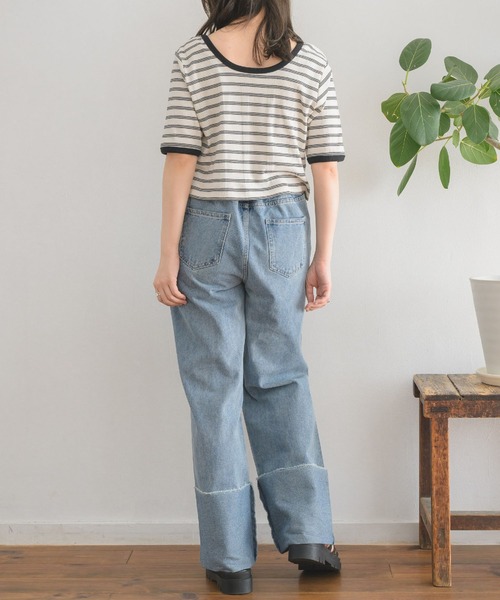 RETRO GIRL(レトロガール)の「テレコマルチボーダーTee(Tシャツ/カットソー・レディース・ブラック系その他/ブルー系その他3/グリーン系その他3/レッド系その他3・FREE)」の10枚目の写真