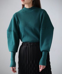 【cheriella】WEB限定デザインシルエットスリーブニット WEB LIMITED DESIGN SILHOUETTE SLEEVE KNIT