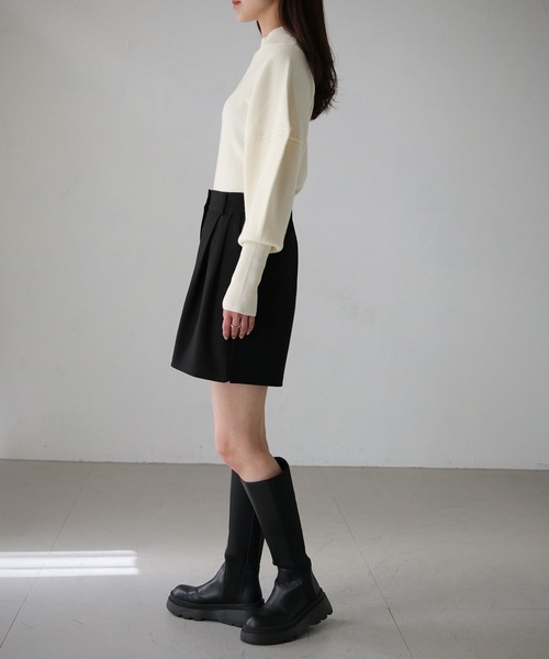 cheriella（シェリエラ）の「【cheriella】WEB限定デザインシルエットスリーブニット WEB LIMITED DESIGN SILHOUETTE SLEEVE KNIT（ニット/セーター・レディース・アイボリー/ブラック/パープル/レッド/グリーン・M）」の11枚目の写真