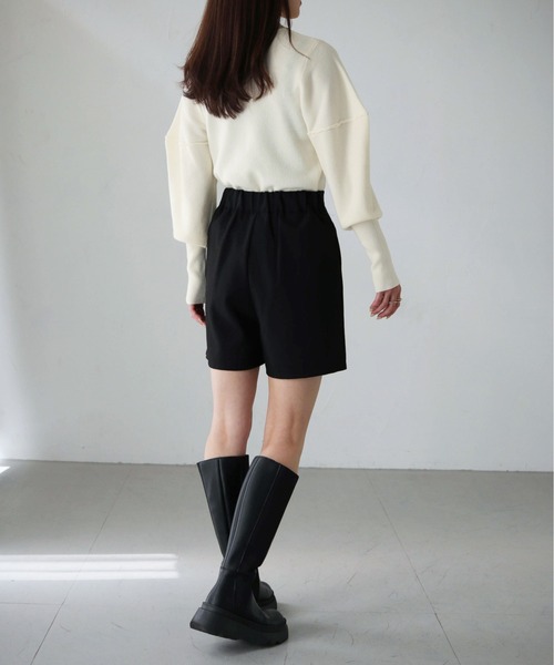 cheriella（シェリエラ）の「【cheriella】WEB限定デザインシルエットスリーブニット WEB LIMITED DESIGN SILHOUETTE SLEEVE KNIT（ニット/セーター・レディース・アイボリー/ブラック/パープル/レッド/グリーン・M）」の12枚目の写真