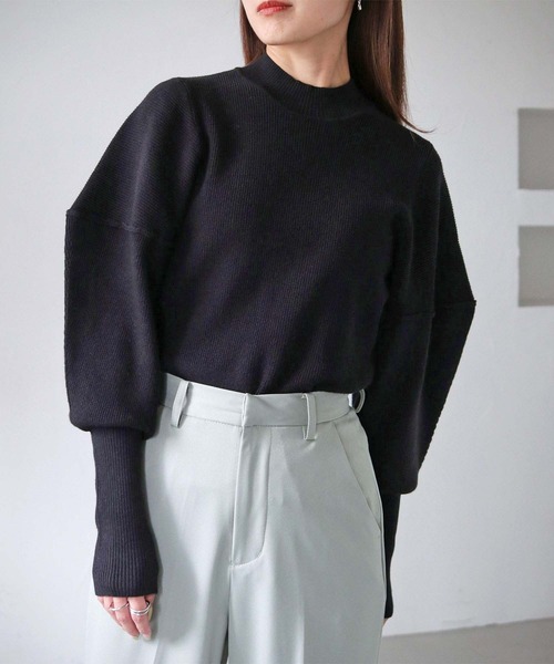 cheriella（シェリエラ）の「【cheriella】WEB限定デザインシルエットスリーブニット WEB LIMITED DESIGN SILHOUETTE SLEEVE KNIT（ニット/セーター・レディース・アイボリー/ブラック/パープル/レッド/グリーン・M）」の14枚目の写真