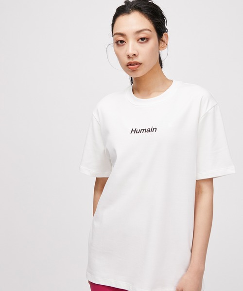 NERGY（ナージー）の「【UV＆吸水速乾】MONDRIAN HUMAIN Tシャツ（Tシャツ/カットソー・レディース・オレンジ/ピンク/ホワイト・FREE）」の2枚目の写真