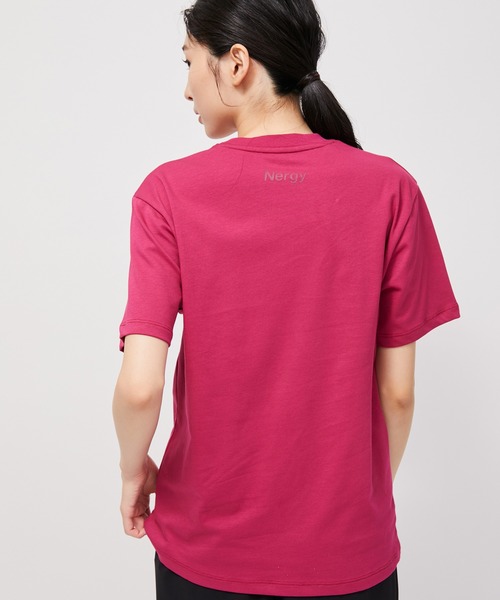 NERGY（ナージー）の「【UV＆吸水速乾】MONDRIAN HUMAIN Tシャツ（Tシャツ/カットソー・レディース・オレンジ/ピンク/ホワイト・FREE）」の5枚目の写真