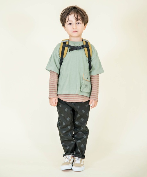 F.O.KIDS(エフオーキッズ)の「F.O.KIDS/エフオーキッズ 総柄クライミングパンツ(カーゴパンツ・キッズ・ブラック/ダークグリーン/チェック/ブラウン・120/130/140)」の17枚目の写真