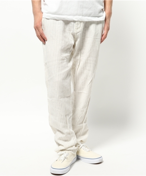 CIAOPANIC TYPY（チャオパニックティピー）の「綿麻ストライプイージーパンツ（その他パンツ・メンズ・ホワイト/ネイビー・SMALL/MEDIUM/LARGE）」の2枚目の写真