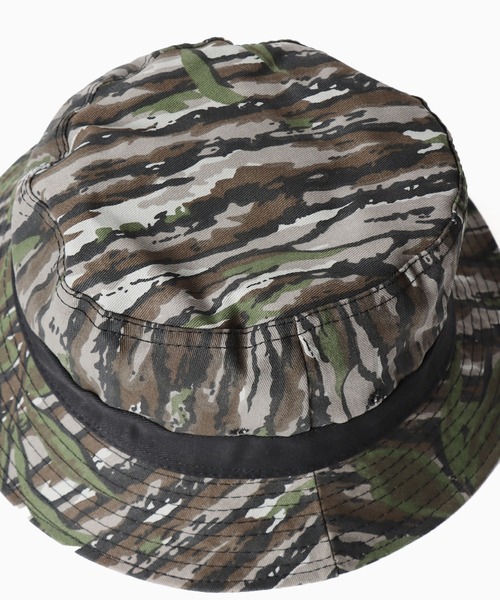 ROOPTOKYO（ループトウキョウ）の「NEW VTG BUCKET HAT バケットハット サファリハット リバーシブル カモフラージュ（ハット・メンズ・グレー系/ブラウン系・L）」の7枚目の写真