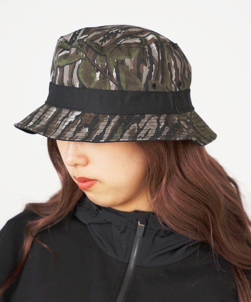 ROOPTOKYO（ループトウキョウ）の「NEW VTG BUCKET HAT バケットハット サファリハット リバーシブル カモフラージュ（ハット・メンズ・グレー系/ブラウン系・L）」の16枚目の写真