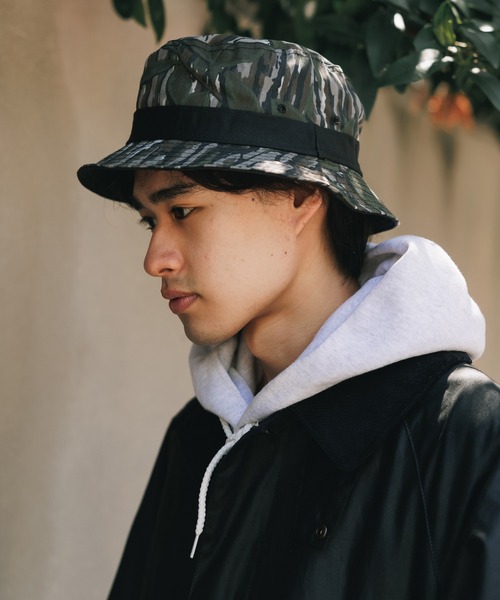 ROOPTOKYO（ループトウキョウ）の「NEW VTG BUCKET HAT バケットハット サファリハット リバーシブル カモフラージュ（ハット・メンズ・グレー系/ブラウン系・L）」の19枚目の写真