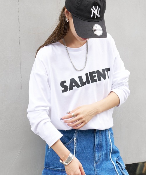 COLONY 2139(コロニートゥーワンスリーナイン)の「スマートロゴプリント長袖Tシャツ(Tシャツ/カットソー・レディース・オフホワイト/ブラック・FREE)」の13枚目の写真