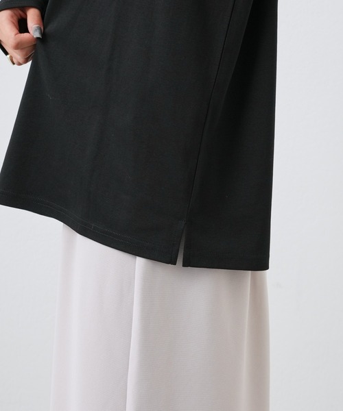 COLONY 2139(コロニートゥーワンスリーナイン)の「スマートロゴプリント長袖Tシャツ(Tシャツ/カットソー・レディース・オフホワイト/ブラック・FREE)」の9枚目の写真