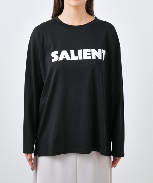 COLONY 2139(コロニートゥーワンスリーナイン)の「スマートロゴプリント長袖Tシャツ(Tシャツ/カットソー・レディース・オフホワイト/ブラック・FREE)」の8枚目の写真