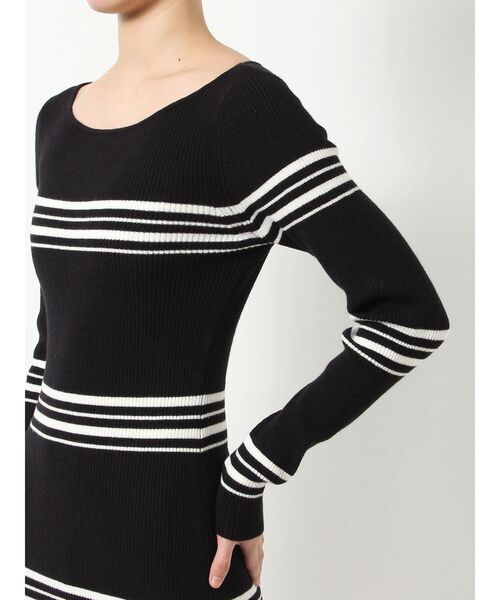 RESEXXY（リゼクシー）の「リブニット長袖ワンピース（ワンピース・レディース・ブラック/その他1/アイボリー/オレンジ・SMALL/MEDIUM）」の10枚目の写真