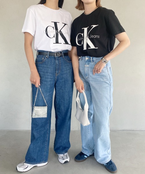 Calvin Klein(カルバン・クライン)の「【Calvin Klein / カルバンクライン】 CORE MONOLOGO JEANS TEE ロゴ 半袖 Tシャツ(Tシャツ/カットソー・レディース・ホワイト/グレー/ネイビー/ブラック・S/M/L/XL)」の15枚目の写真