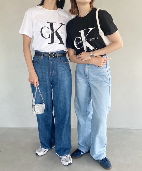 Calvin Klein(カルバン・クライン)の「【Calvin Klein / カルバンクライン】 CORE MONOLOGO JEANS TEE ロゴ 半袖 Tシャツ(Tシャツ/カットソー・レディース・ホワイト/グレー/ネイビー/ブラック・S/M/L/XL)」の14枚目の写真