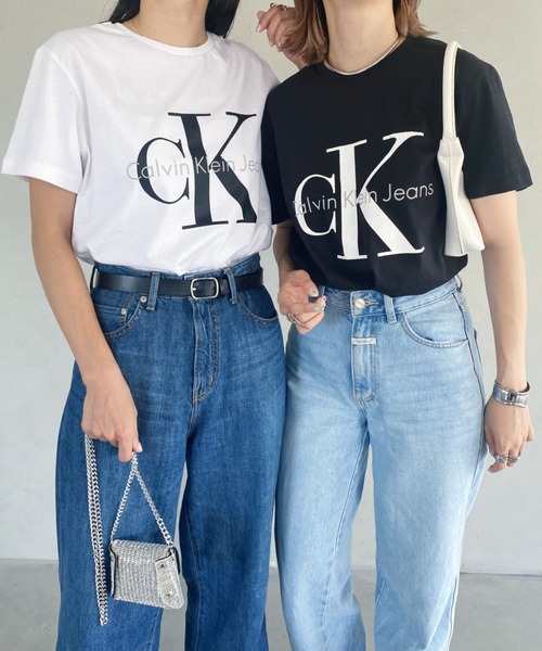 Calvin Klein(カルバン・クライン)の「【Calvin Klein / カルバンクライン】 CORE MONOLOGO JEANS TEE ロゴ 半袖 Tシャツ(Tシャツ/カットソー・レディース・ホワイト/グレー/ネイビー/ブラック・S/M/L/XL)」の13枚目の写真