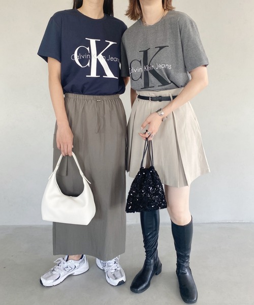 Calvin Klein(カルバン・クライン)の「【Calvin Klein / カルバンクライン】 CORE MONOLOGO JEANS TEE ロゴ 半袖 Tシャツ(Tシャツ/カットソー・レディース・ホワイト/グレー/ネイビー/ブラック・S/M/L/XL)」の16枚目の写真