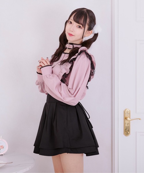 Pal elfy（パルエルフィー）の「チョーカーベルトフリルブラウス