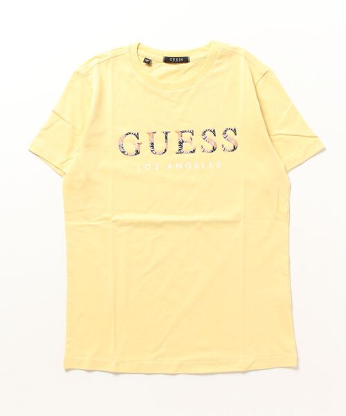 Guess（ゲス）の「Logo Tee（Tシャツ/カットソー・メンズ・イエロー/ブラック/ダークグリーン/ホワイト・X-LARGE/MEDIUM/LARGE/SMALL）」の4枚目の写真