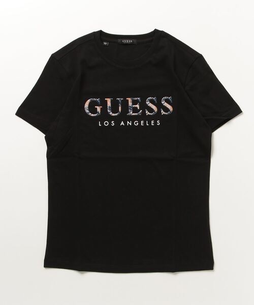 Guess（ゲス）の「Logo Tee（Tシャツ/カットソー・メンズ・イエロー/ブラック/ダークグリーン/ホワイト・X-LARGE/MEDIUM/LARGE/SMALL）」の3枚目の写真