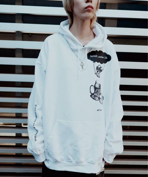 AFYF(エーエフワイエフ)の「【AFYF】GILDAN BODYSOUVENIR HOODED SW2/ギルダンボディ ビッグシルエットスーベニア フーディ/スウェットパーカー(パーカー・メンズ・グレー系その他/ホワイト系その他3/グレー系その他2/ブラック系その他5/ブラック系その他4/ブラック系その他2/ホワイト系その他4/ブラック系その他3/ホワイト系その他2/ホワイト系その他/ブラック系その他6/ブラック系その他/ホワイト系その他5・FREE)」の14枚目の写真
