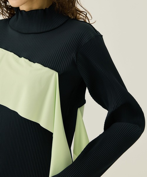 【kotohayokozawa】todoウェーブロングスリーブハイネックドレス kotohayokozawa/コトハヨコザワ】todoウェーブロングスリーブ